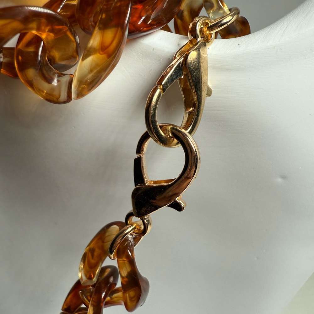 NEW Elegant Gold and Brown Chain straps or Necklace - Picture 4 of 4